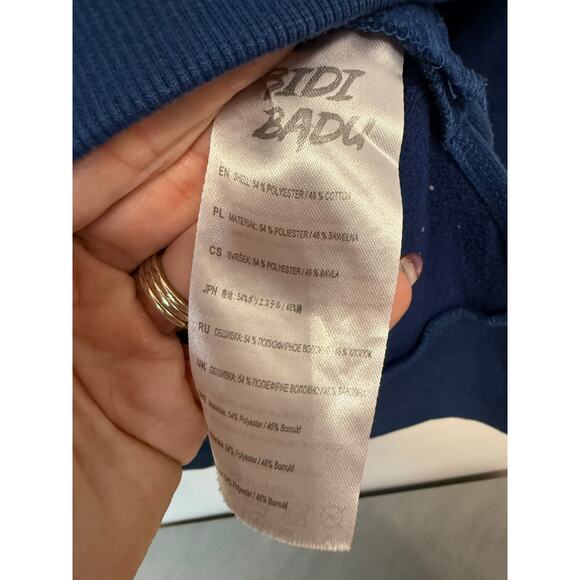 Bidi Badu medium blue hoodie sweatshirt - Picture 5 of 5